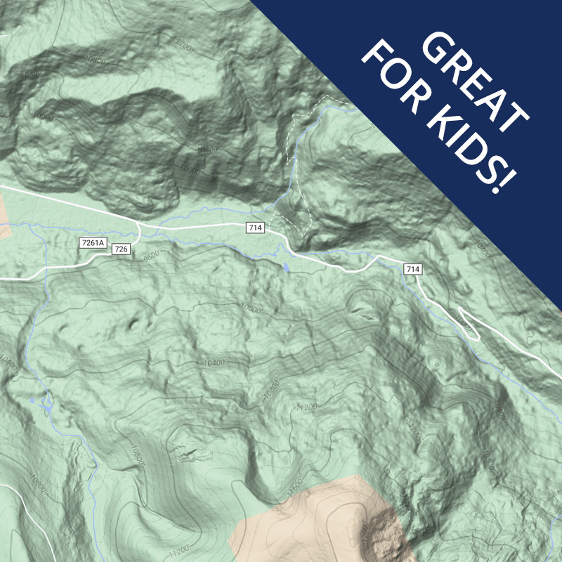 Backpacking Colorado Wilderness Topo Map